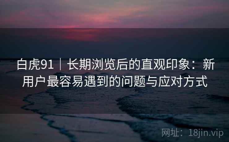 白虎91｜长期浏览后的直观印象：新用户最容易遇到的问题与应对方式  第1张