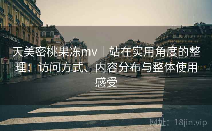 天美密桃果冻mv｜站在实用角度的整理：访问方式、内容分布与整体使用感受  第2张