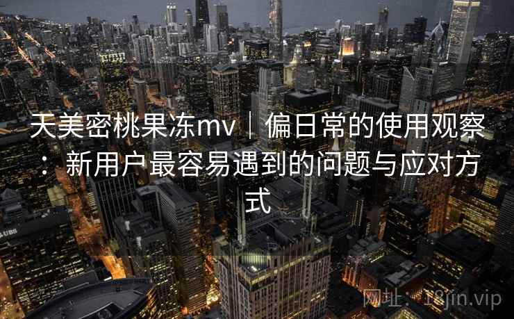 天美密桃果冻mv｜偏日常的使用观察：新用户最容易遇到的问题与应对方式  第1张