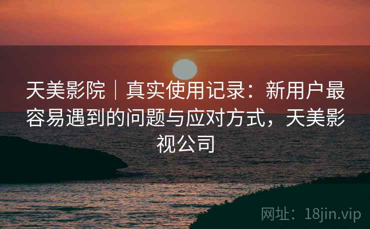 天美影院｜真实使用记录：新用户最容易遇到的问题与应对方式，天美影视公司  第2张