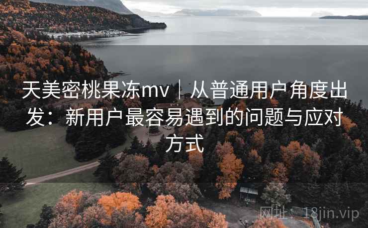 天美密桃果冻mv|从普通用户角度出发:新用户最容易遇到的问题与应对方式 第2张 天美密桃果冻mv|从普通用户角度出发:新用户最容易遇到的问题与应对方式 第2张
