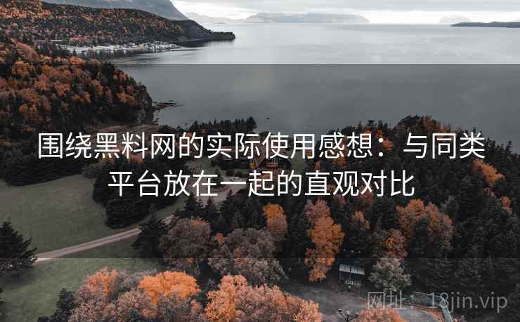 围绕黑料网的实际使用感想:与同类平台放在一起的直观对比 第2张 围绕黑料网的实际使用感想:与同类平台放在一起的直观对比 第2张