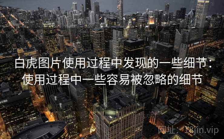 白虎图片使用过程中发现的一些细节:使用过程中一些容易被忽略的细节 第2张 白虎图片使用过程中发现的一些细节:使用过程中一些容易被忽略的细节 第2张